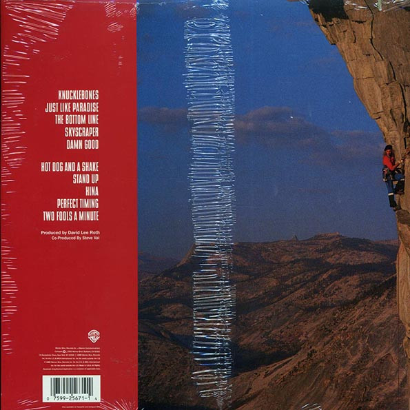 David Lee Roth - Skyscraper (1988 PRESS) (ORIGINAL PRESS) (A notch is cut in the edge of the jacket)--Vinyl LP-Brand New/Still sealed_MIL202506_121