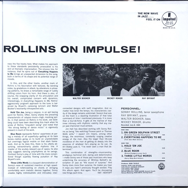 SONNY ROLLINS - On Impulse!--Vinyl LP-Brand New/Still sealed_LAS06251163