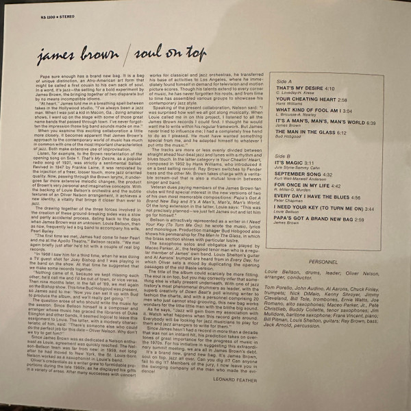 JAMES BROWN - Soul On Top (Verve By Request)--Vinyl LP-Brand New/Still sealed_LAS06251083