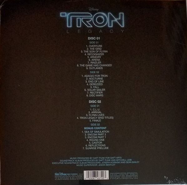 DAFT PUNK - Tron - Original Soundtrack (Coloured Vinyl)--Vinyl LP-Brand New/Still sealed_LAS07251033