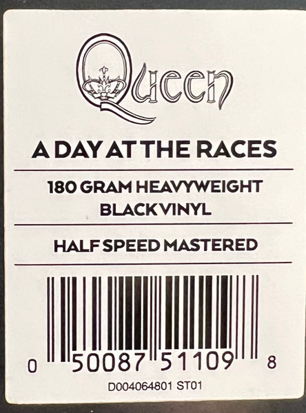QUEEN - Day At The Races--Vinyl LP-Brand New/Still sealed_LAS07251097