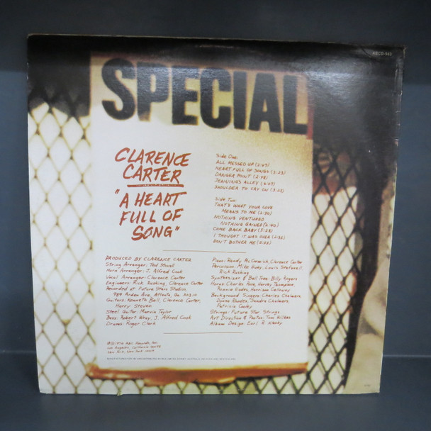 Clarence Carter-A Heart Full Of Song-VINYL LP-USED-SHLP170425_7214