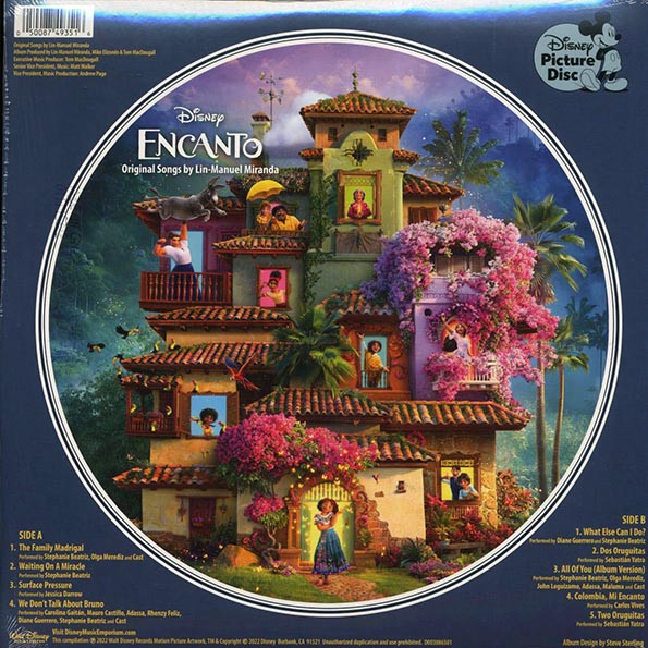 Various - Encanto: Original Songs By Lin-Manuel Miranda (Disney) (Picture disc)--Vinyl LP-Brand New/Still sealed_MIL202508_134