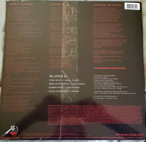 SLAYER / HAUNTING THE CHAPEL - RED BLACK--Vinyl LP-Brand New/Still sealed_TTT202509_133