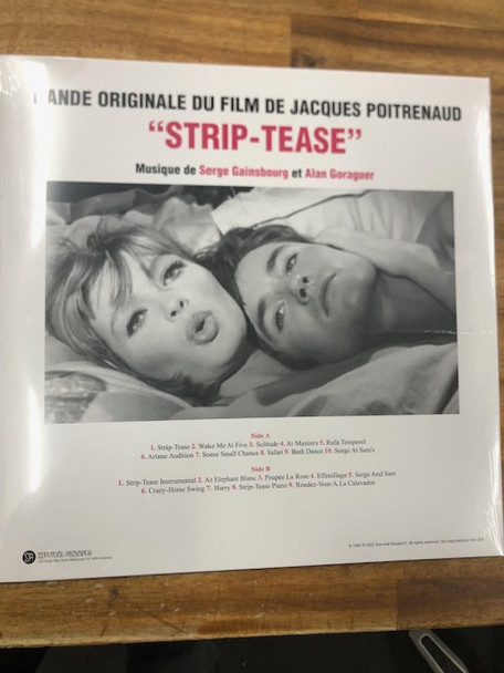 SERGE GAINSBOURG / ALAIN GORAGUER - Strip Tease - Original Soundtrack (Pink Vinyl)--Vinyl LP-Brand New/Still sealed_LAS0925231