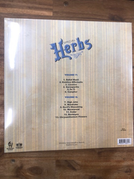 MF DOOM - Metal Fingers Presents: Special Herbs Vol. 7 & 8 (Blue vinyl)--Vinyl LP-Brand New/Still sealed_LAS092251067