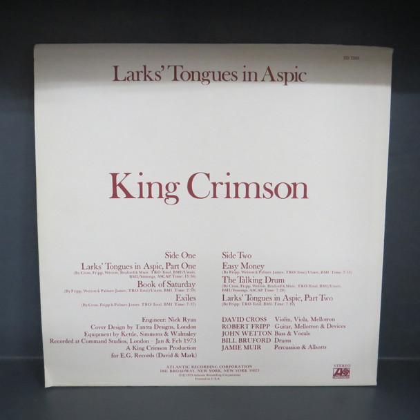 King Crimson-Larks' Tongues In Aspic-VINYL LP-USED-SHLP170425_7449