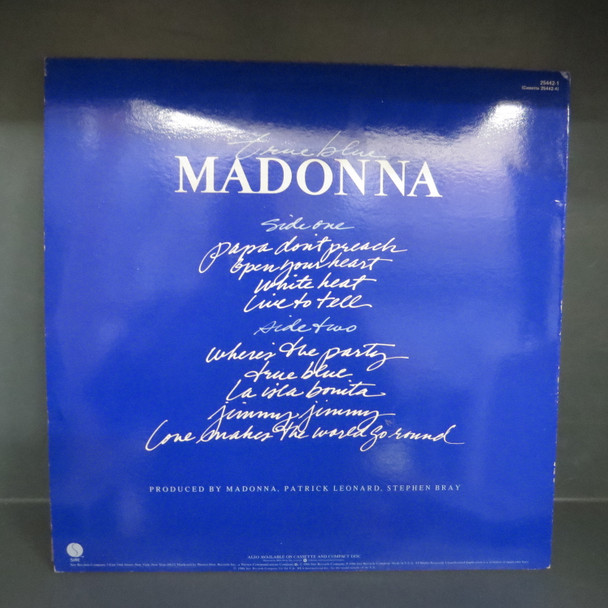 Madonna-True Blue (Aussie Blue vinyl + poster)-LP-USED-SHLP170425_7462