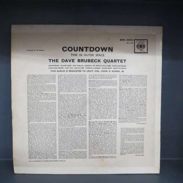 The Dave Brubeck Quartet-Countdown Time In Outer Space-VINYL LP-USED-SHLP170425_7540