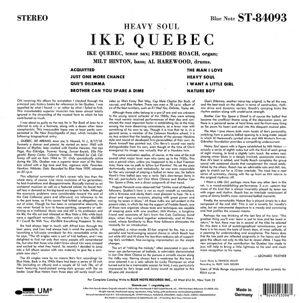 QUEBEC, IKE  / HEAVY SOUL [CLASSIC VINYL SERIES]--Vinyl LP-Brand New/Still sealed_TTT10251040