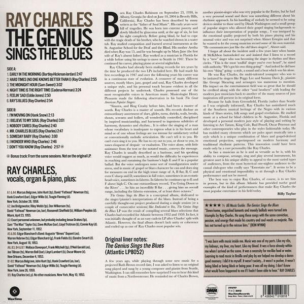 RAY CHARLES - The Genius Sings The Blues--Vinyl LP-Brand New/Still sealed_LAS1125111