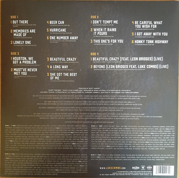 LUKE COMBS - This One's For You Too (Deluxe Edition)--Vinyl LP-Brand New/Still sealed_LAS1225191