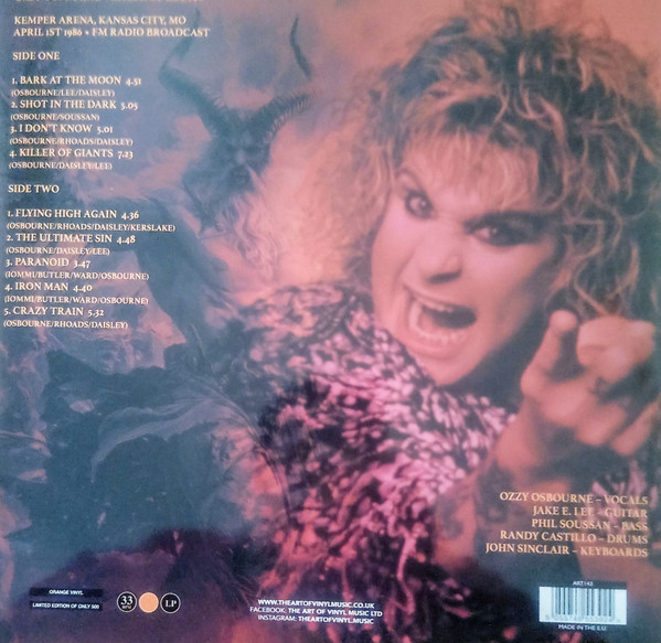 OZZY OSBOURNE - Killer Of Giants (Orange Vinyl)--Vinyl LP-Brand New/Still sealed_LAS1225131