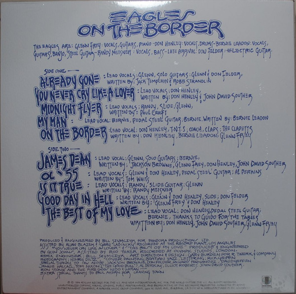 EAGLES - On The Border--Vinyl LP-Brand New/Still sealed_LAS1225152