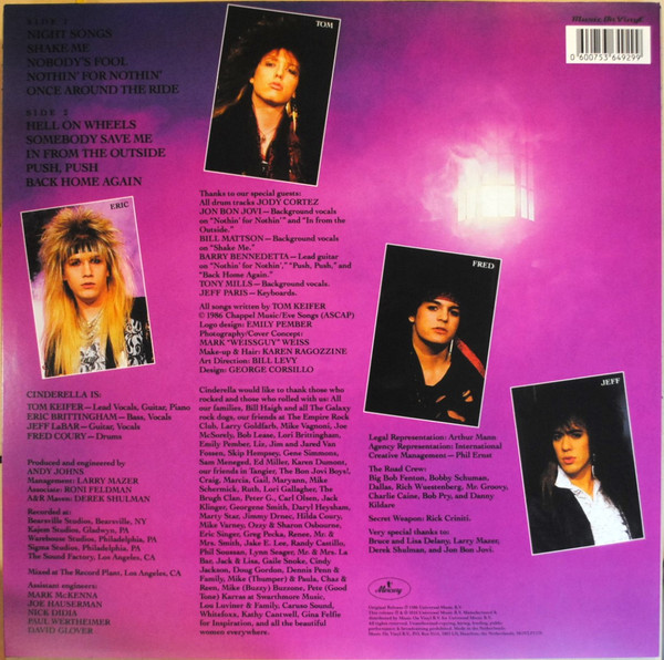 CINDERELLA  / NIGHT SONGS--Vinyl LP-Brand New/Still sealed_TTT01261084