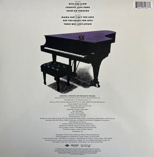 JOHN, ELTON / THE COMPLETE THOM BELL SESSIONS--Vinyl LP-Brand New/Still sealed_TTT01261046