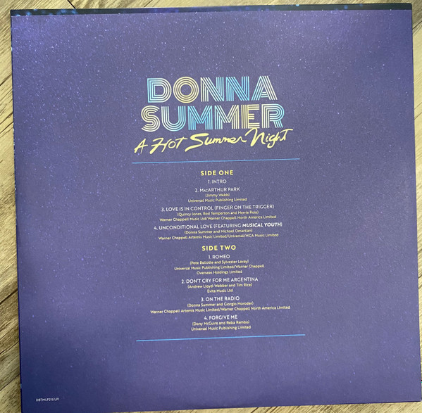 SUMMER, DONNA / A HOT SUMMER NIGHT - CLEAR--Vinyl LP-Brand New/Still sealed_TTT01261056