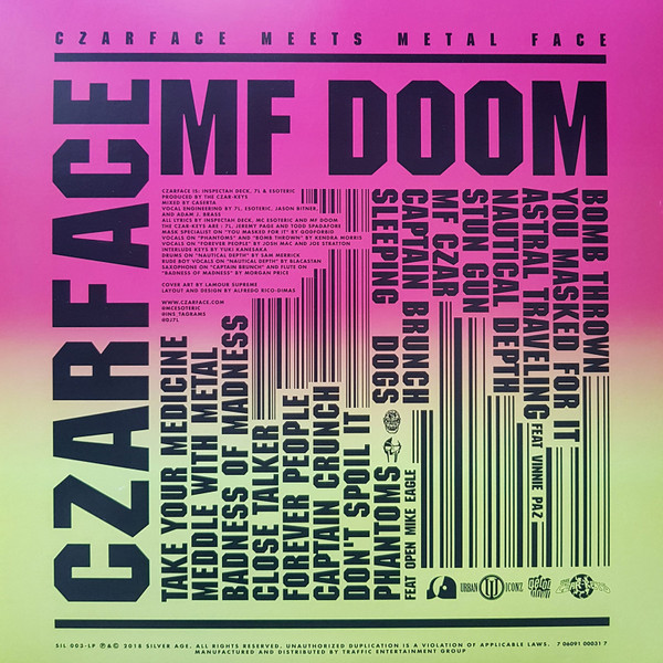CZARFACE & MF DOOM - Czarface Meets Metal Face--Vinyl LP-Brand New/Still sealed_LAS0126164