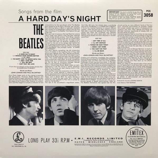 BEATLES-A Hard Day's Night (2020 issue)-Vinyl LP-Brand New/Still sealed_SC0226214-APPL82413