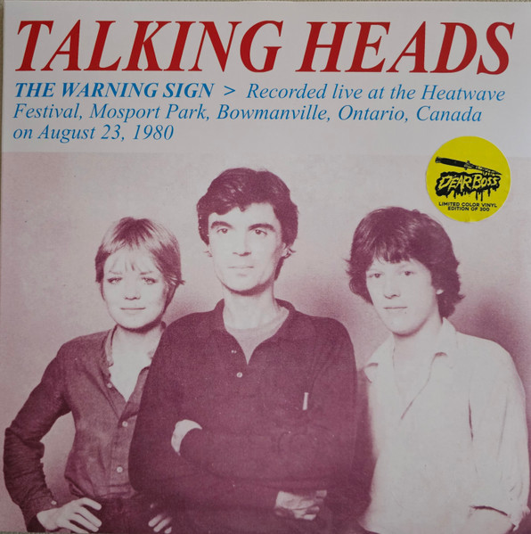 TALKING HEADS - Warning Sign: Recorded Live At The Heatwave Festival. Mosport Park. Bowmanville. Ontario. Canada. On August 23. 1980 (Coloured Vinyl)--Vinyl LP-Brand New/Still sealed_LAS0226145