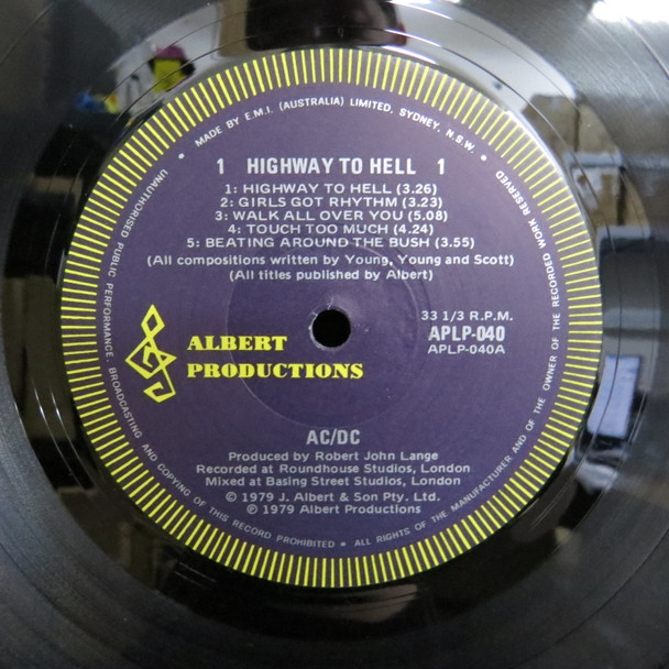 AC/DC-Highway To Hell (Aussie original press)-VINYL LP-USED-SHLP170425_7927