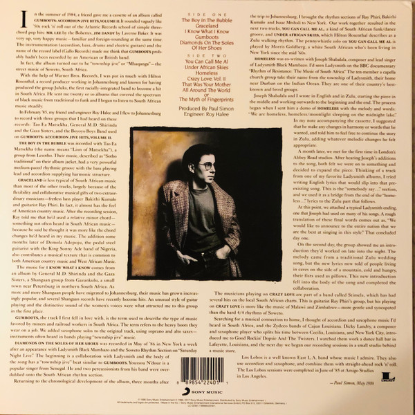 PAUL SIMON - Graceland--Vinyl LP-Brand New/Still sealed_LAS0326188