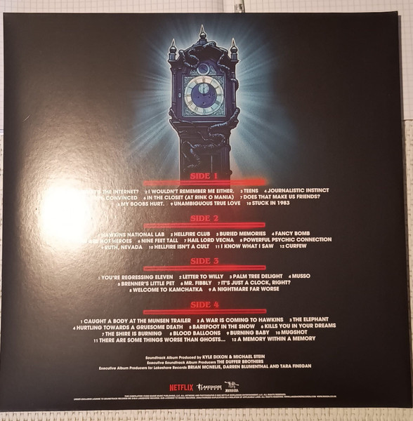KYLE DIXON & MICHAEL STEIN - Stranger Things 4: Volume 1 (Original Score From The Netflix Series)--Vinyl LP-Brand New/Still sealed_LAS0326193