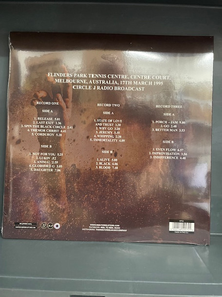 PEARL JAM - Live Melbourne Australia (Splatter Vinyl)--Vinyl LP-Brand New/Still sealed_LAS0426257