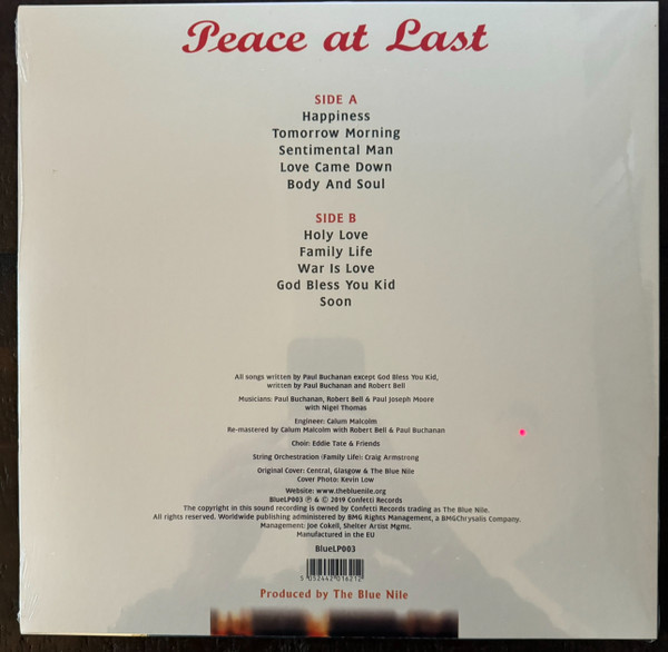 BLUE NILE - Peace At Last--Vinyl LP-Brand New/Still sealed_LAS0426271
