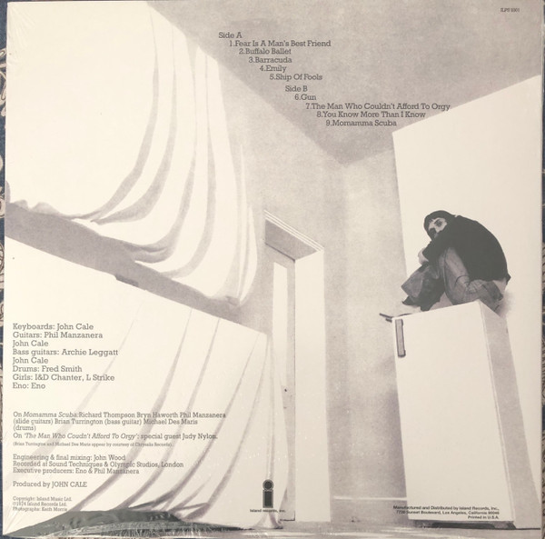 JOHN CALE-Fear-Vinyl LP-Brand New/Still sealed_SC0326138-ISL9301