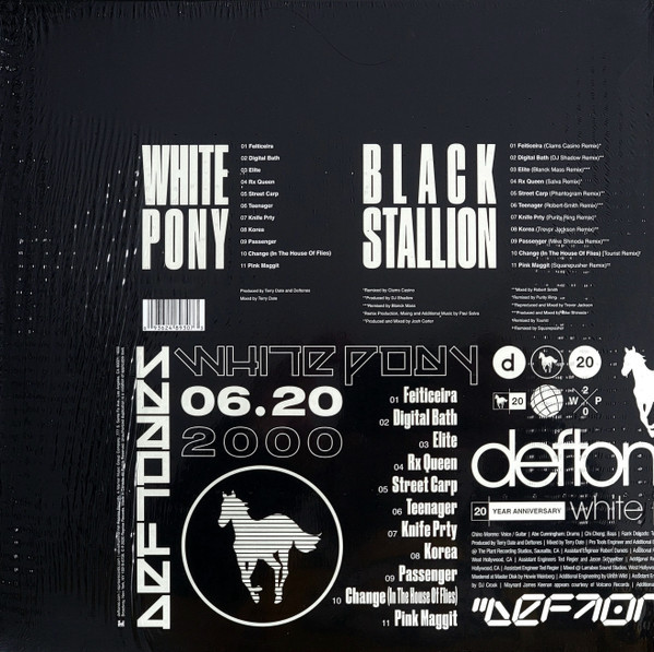 DEFTONES - White Pony (20th Anniversary Deluxe Edition)--Vinyl LP-Brand New/Still sealed_LAS0526235