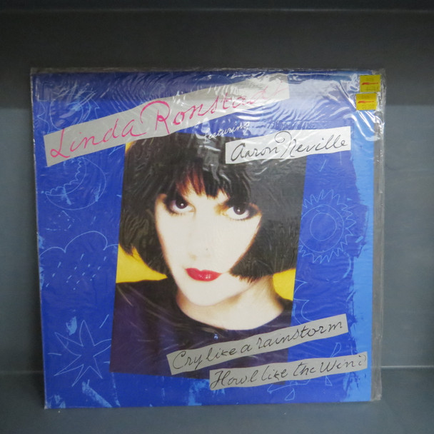Linda Ronstadt Featuring Aaron Neville-Cry Like A Rainstorm - Howl Like The Wind-VINYL LP-USED-Aussie 1989 press-SHLP170425_8512