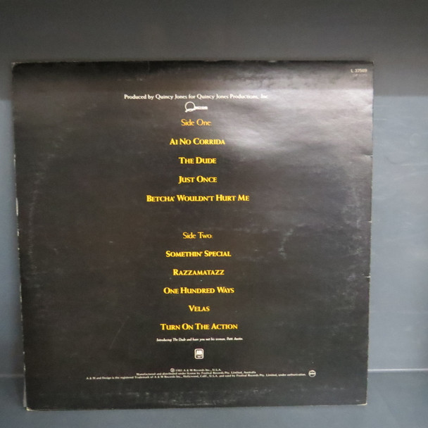 Quincy Jones-The Dude-VINYL LP-USED-Aussie 1981 press-SHLP170425_8528