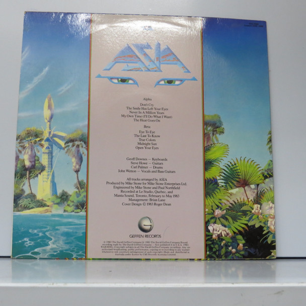 Asia - Alpha USED - Excellent (EX) / Very Good Plus (VG+) Vinyl - LP, Album - Australia 1983 - GHS 4008