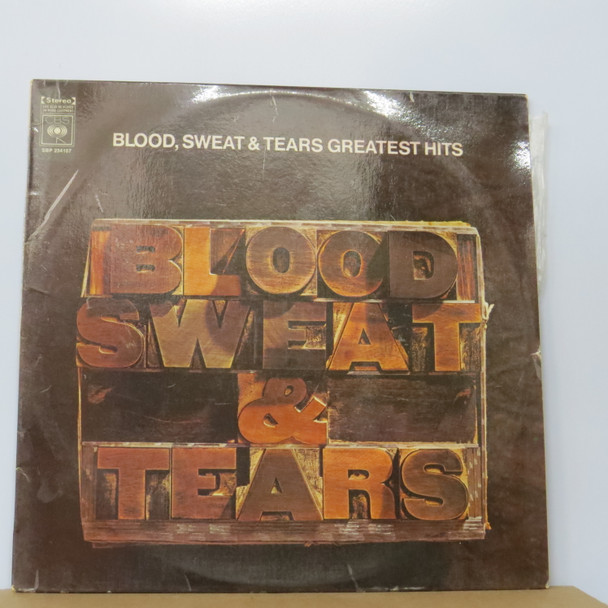 Blood, Sweat And Tears - Blood, Sweat & Tears Greatest Hits USED - Excellent (EX) / Very Good Plus (VG+) Vinyl - LP, Compilation - Australia 1972 - SBP 234107