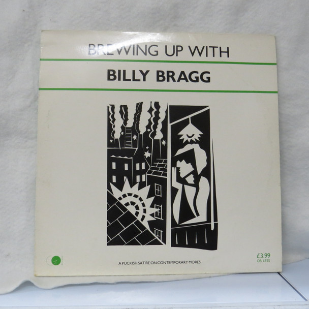Billy Bragg - Brewing Up With Billy Bragg USED - Excellent (EX) / Very Good Plus (VG+) Vinyl - LP, Album, CBS Pressing - UK 1984 - AGOLP 4