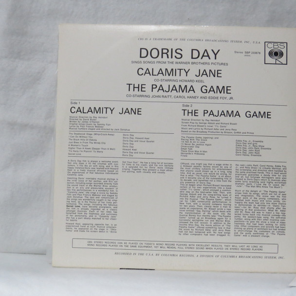 Doris Day, Howard Keel, Eddie Foy, Jr., John Raitt, Carol Haney - Doris Day Sings Songs From Calamity Jane & The Pajama Game USED - Excellent (EX) / Very Good Plus (VG+) Vinyl - LP, Compilation, Stereo - Australia 1966 - sbp 233678