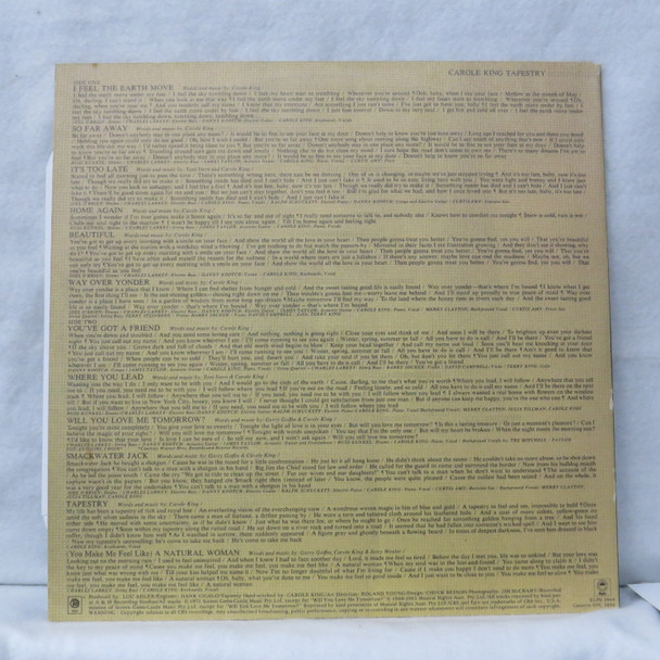 Carole King - Tapestry USED - Very Good Plus (VG+) / Very Good Plus (VG+) Vinyl - LP, Album, Reissue - Australia - ELPS 3844
