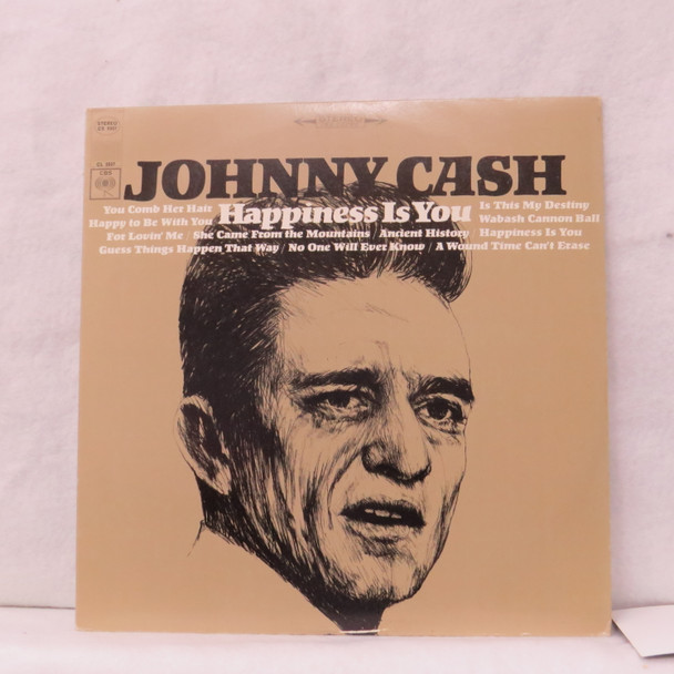 Johnny Cash - Happiness Is You USED - Near Mint (NM) / Excellent (EX) Vinyl - LP, Album, Stereo, Decca Pressing - US 1966 - CS 9337