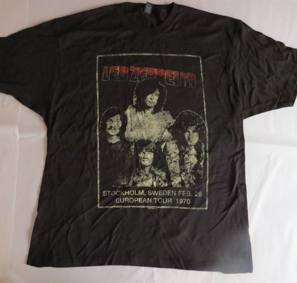 Led Zeppelin Stockholm - XL-Licensed T-Shirt-Brand New