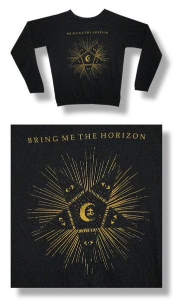 Bring Me The Horizon Star 30/1 Junior Long Sleeve Tee-Youth Large-T Shirt-Brand New