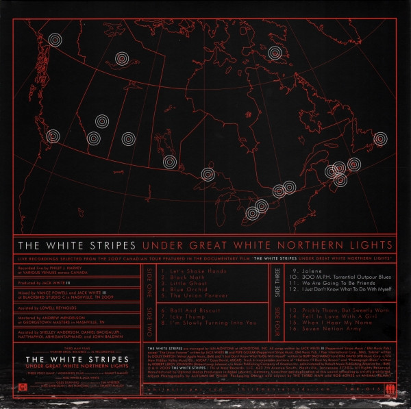 WHITE STRIPES-Under Great White Northern Lights (2 180 Gram LP's)-Vinyl Double LP-Brand New-Still Sealed
