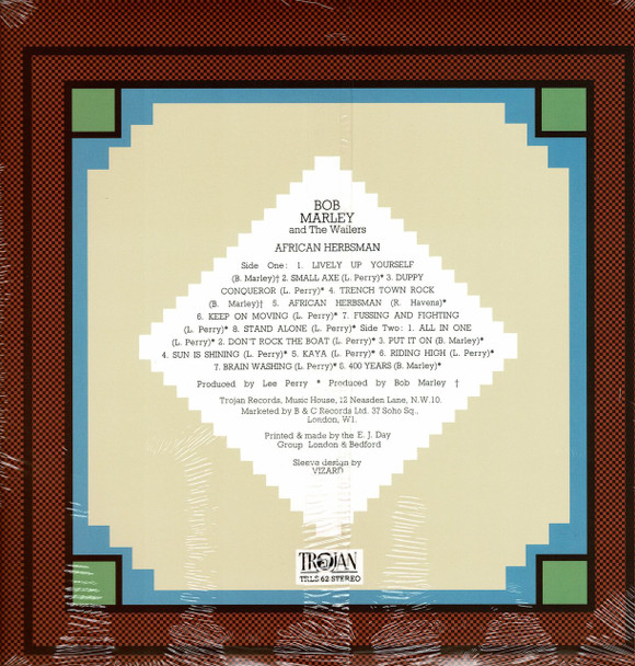 BOB MARLEY AND THE WAILERS-African Herbsman Vinyl LP-Brand New-Still Sealed-TROJ62