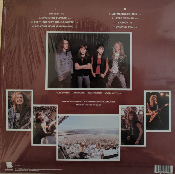 METALLICA-Master of Puppets Vinyl LP-Brand New-Still Sealed