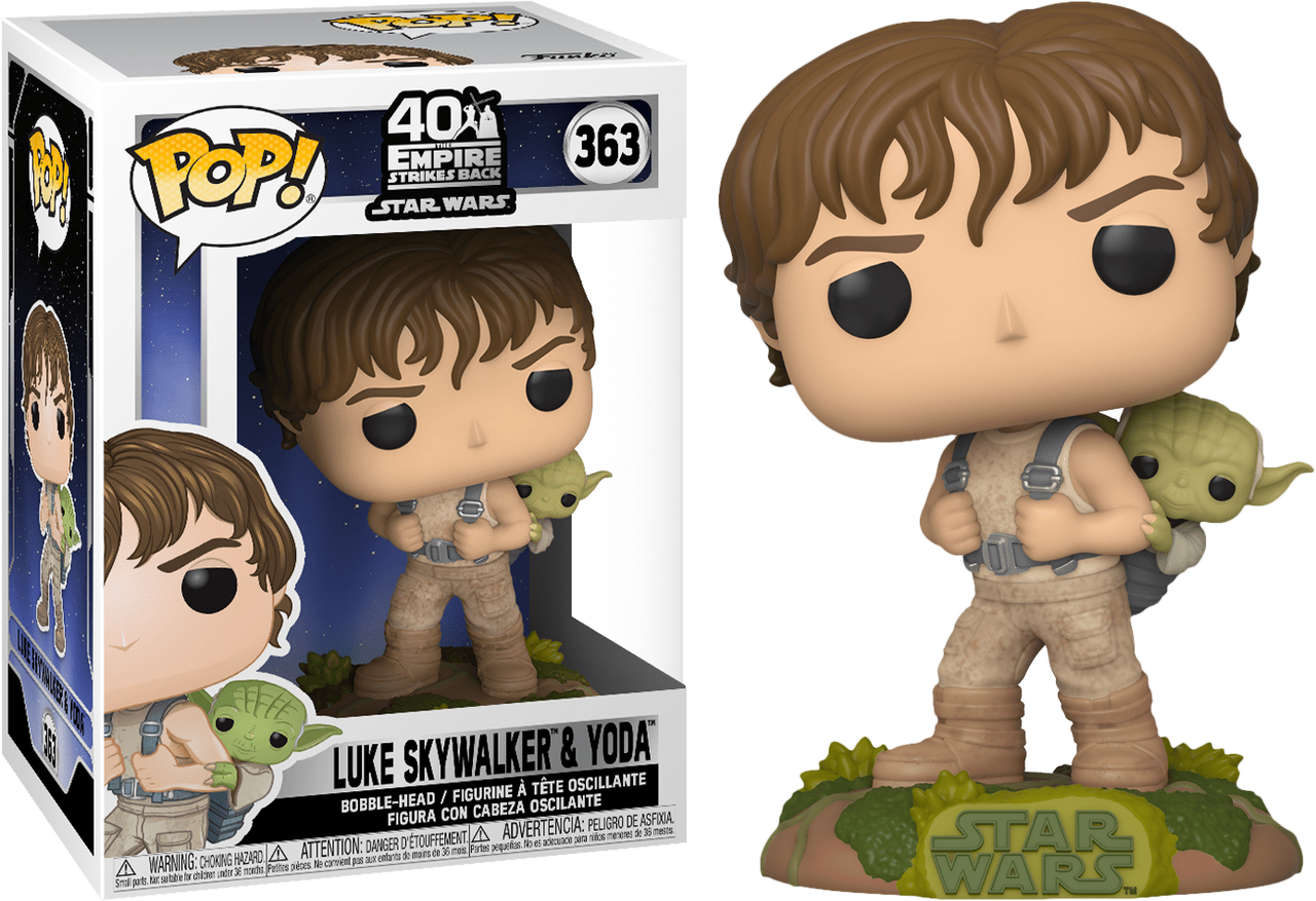 Luke training with Yoda Pop Star Wars Vinyl-FUN46768-FUNKO