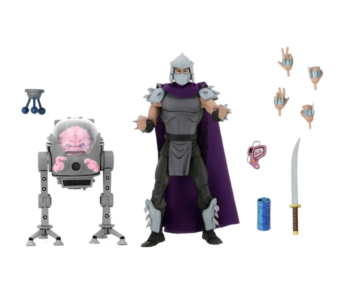 NECA TMNT SHREDDER VS KRANG 2 PACK Action Figure