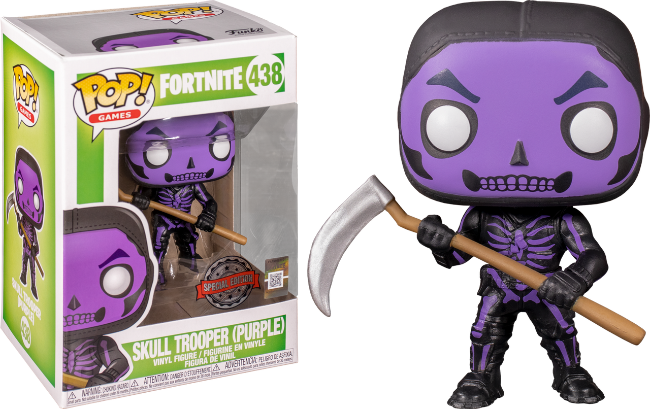 Fortnite Skull Trooper Purple Us Exclusive Pop Vinyl Rs Fun Funko Ebay