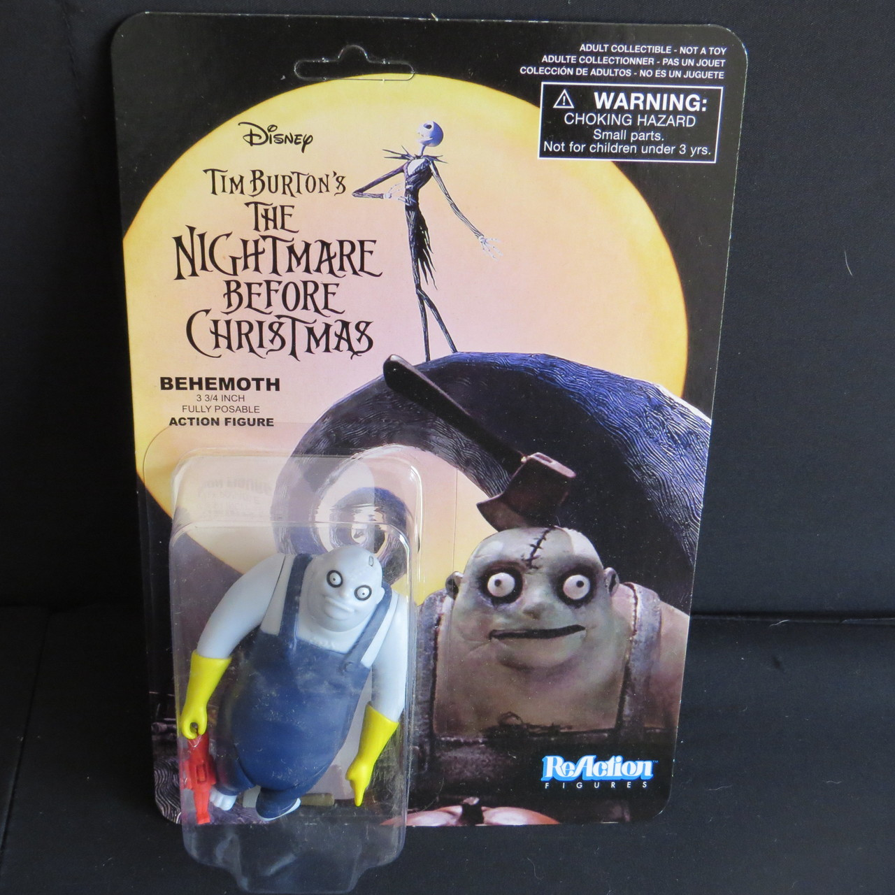 Nightmare Before Christmas Nbx Behemoth 3 3 4 Inch Reaction Figure Brand New Ebay