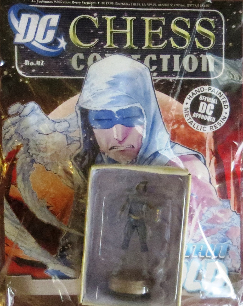 DC Superhero Desaad Black Pawn Chess Piece with Collector Magazine Eaglemoss Publications