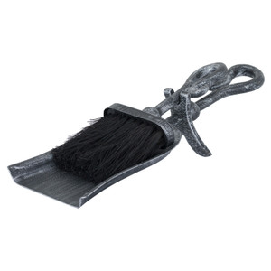 Hearth Tidy Set in Silver Brushed Steel Finish
